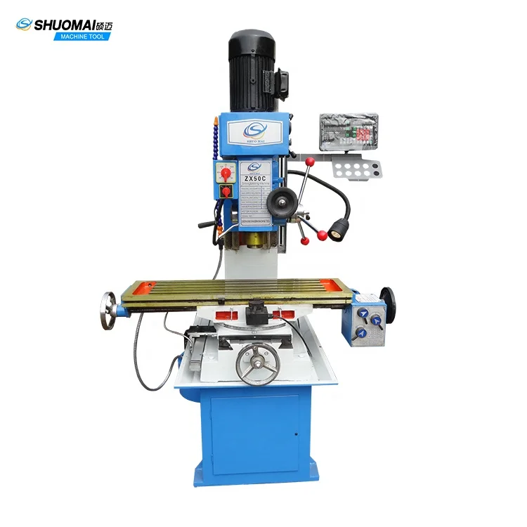 ZX50C 50mm light duty milling drilling machines with DRO