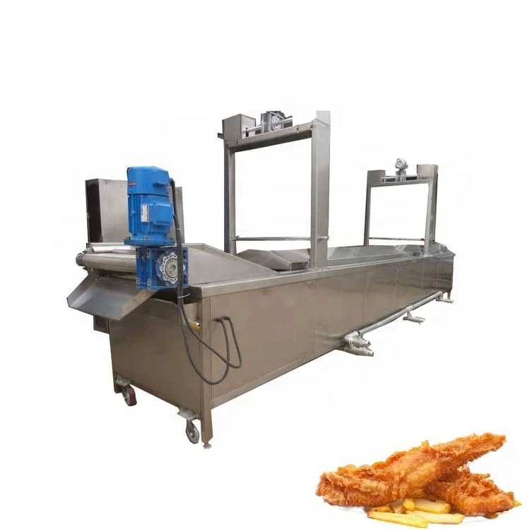 freidor continuo snack food frying machine tortilla chips freidora grande de gas para platano