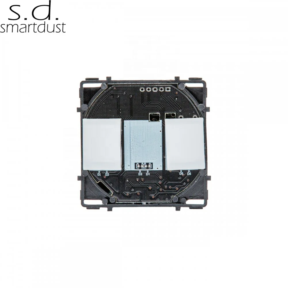 Smartdust EU Standard 5 Gang WIFI APP Control Home Touch Switch Smart DIY Function Parts Modular Glass Touch Light Switch