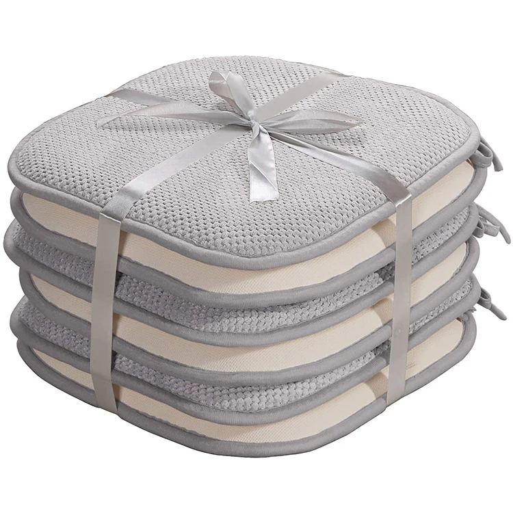 Memory Foam Seat Cushion with Ties for Chair for Home Usage Chair Pad