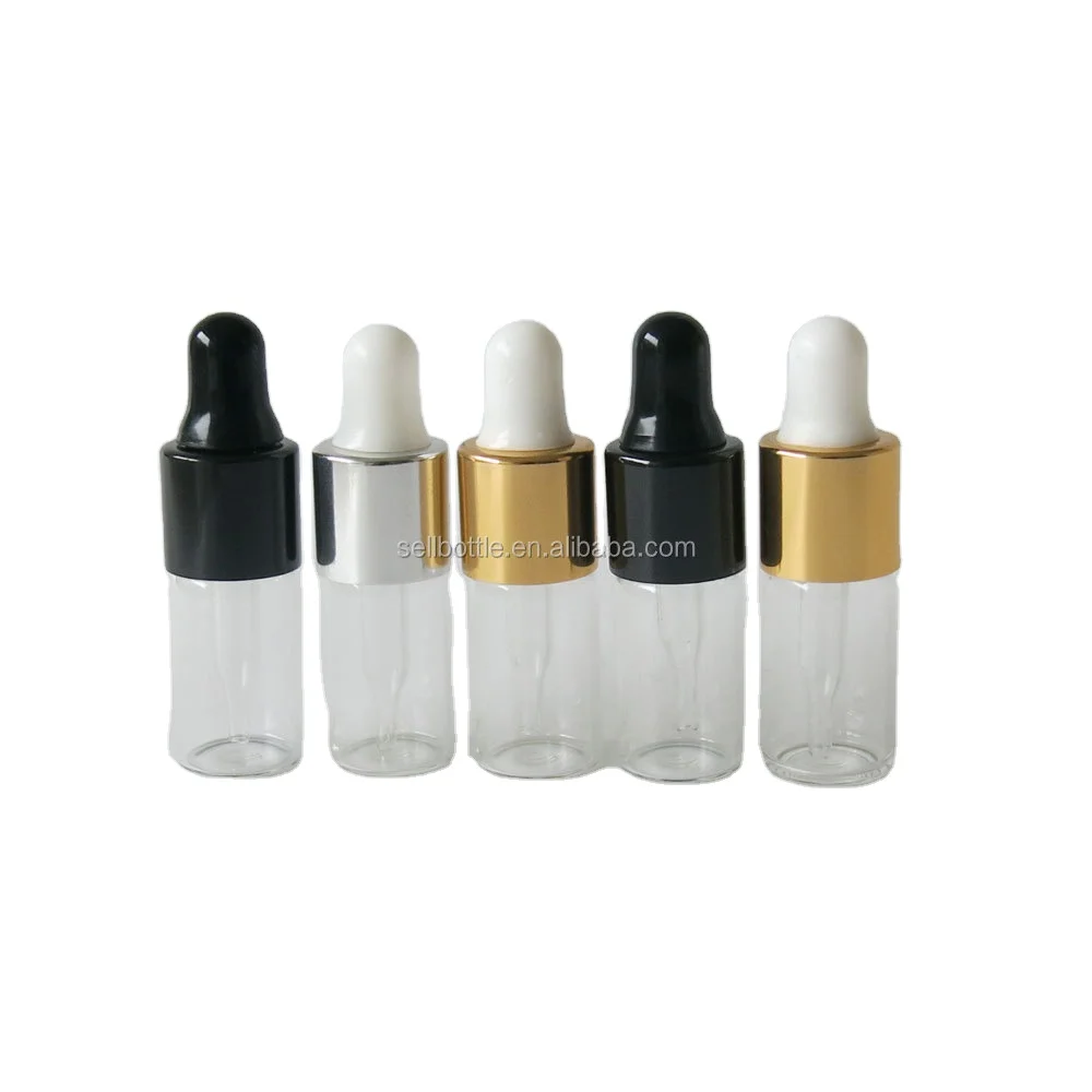 Mini 3ml Pipette dropper Bottles Dropper glass vials Small Empty Portable Aromatherapy Esstenial Oil Bottle with Eye Droppr