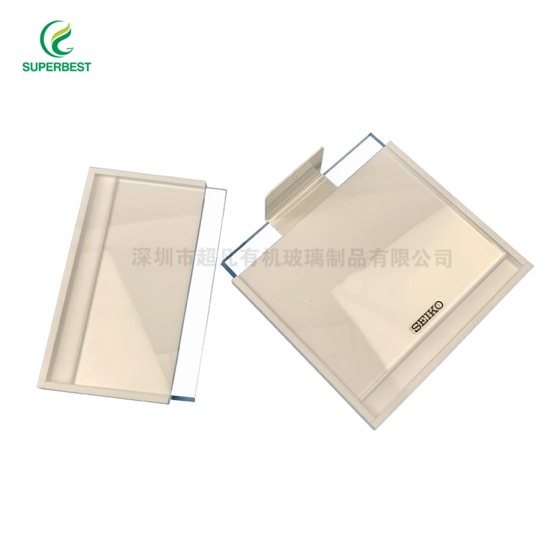 
Clear cube shaped acrylic pop photo frame with stand 