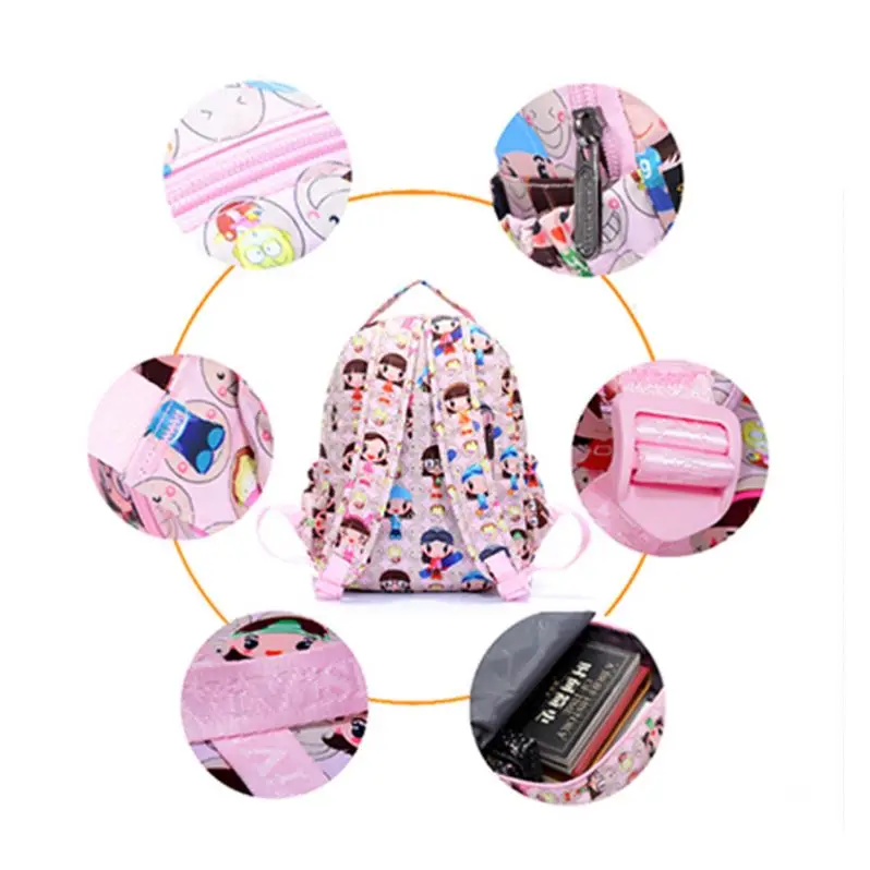 school bags cartoon printing outdoor activity backpack children beautiful schoolbags