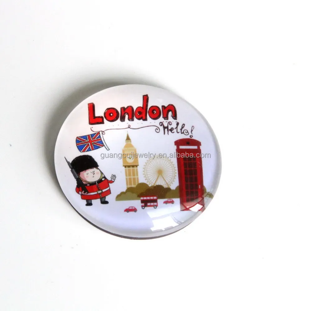Custom design London Britain souvenir buy online crystal fridge magnets