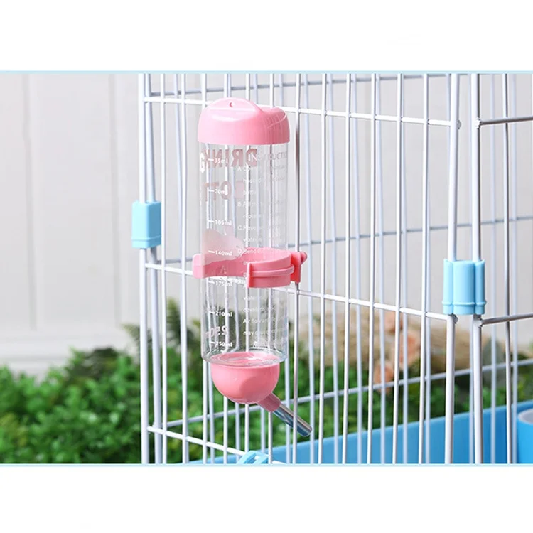 No Drip Small Animals Hamster Wire Cage Drinking Hamster Water Bottle