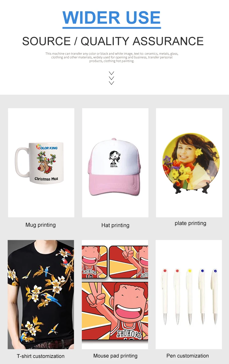 Good Quality Auto Open Hat\ Mug\Tshirt All in One 9 in 1 Combo Heat Press Machine