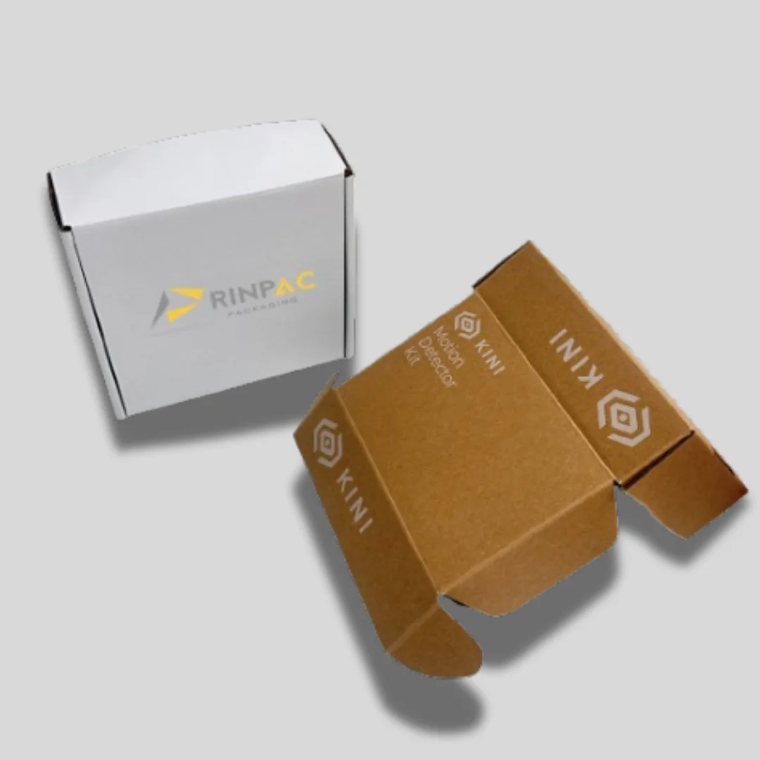 Custom Logo Earphone Keyboards Electronics Products Corrugated Mailing Shipping Cardboard Packaging Box With Zipper