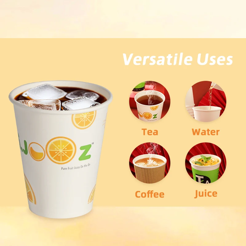 Biodegradable Recyclable Custom Take Away Coffee Cups Stamping Double Wall Coffee Paper Cups With Lids