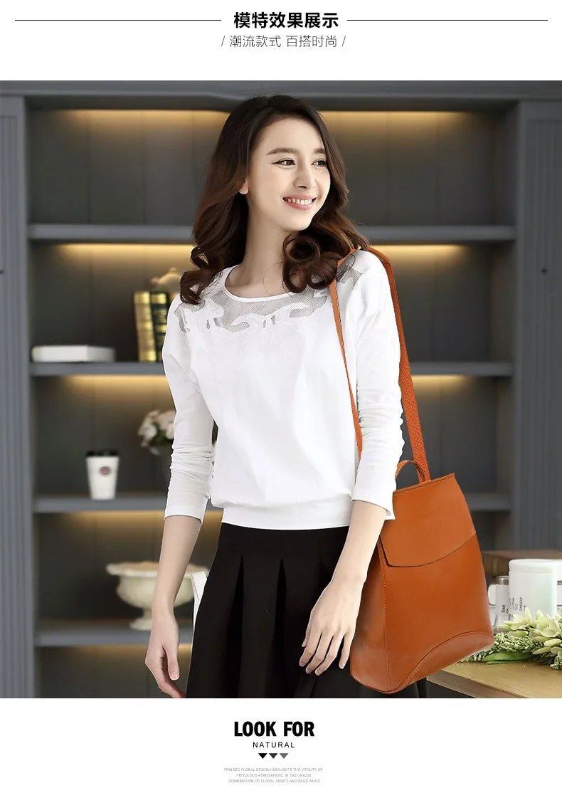 Fashion Women Backpack High Quality Youth Leather Backpacks for Teenage Girls Female School Shoulder Bag Bagpack mochila