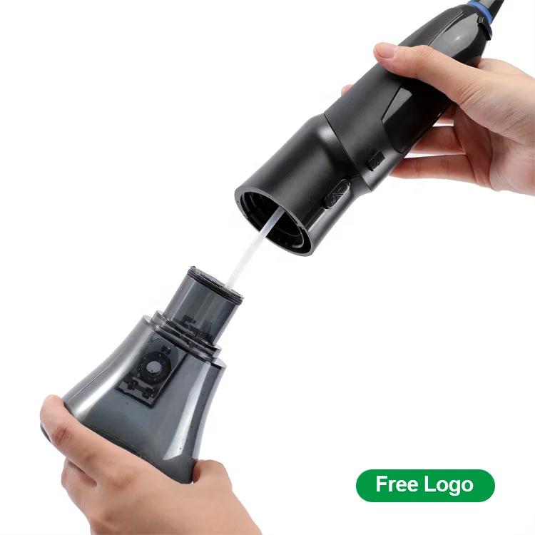 Rotatable portable water flosser professional dental oral irrigator with 250ml water tank