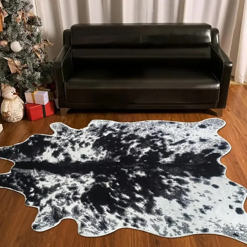 Ковер из коровьей кожи натуральный ковер Красочный