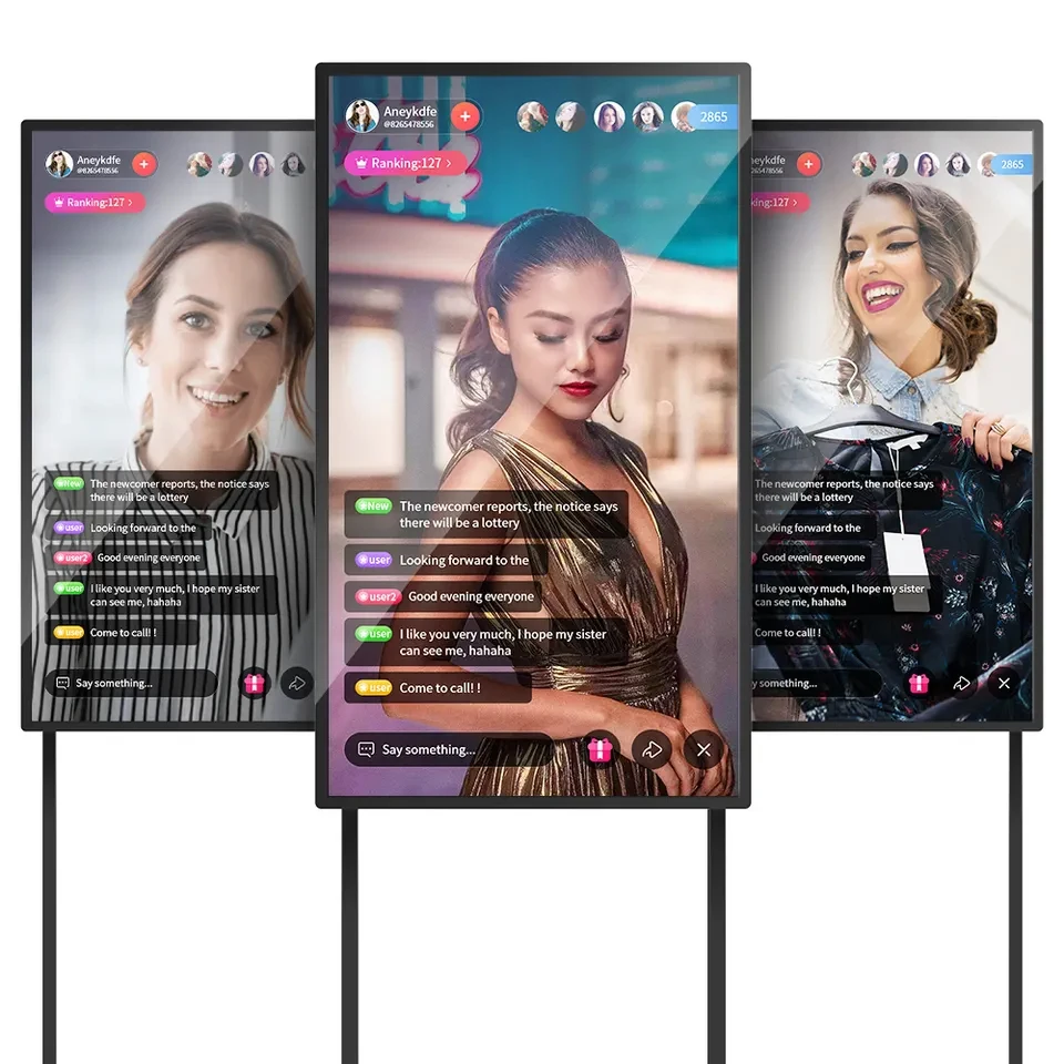 HONGNUO 43 49-дюймовое устройство для потокового видео отображения tiktok умный интерактивный экран прямой трансляции