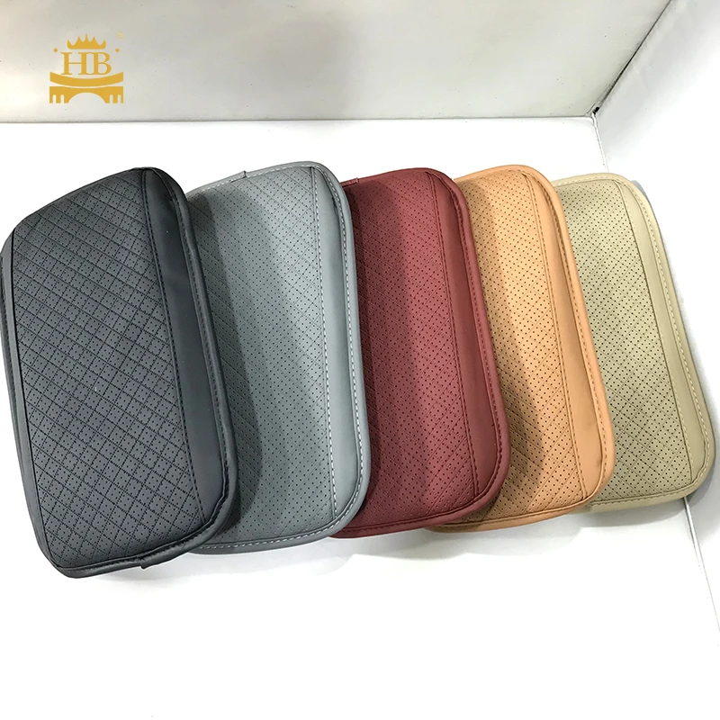 Universal Car Center Console Cover Phone Holder Armrest Protection Cushion Sports Auto Storage Box Cover Pads