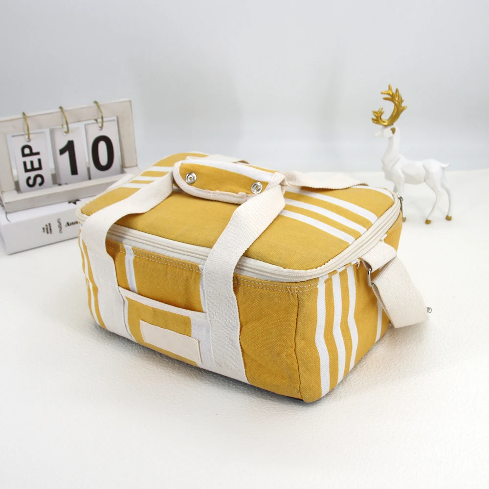 Wholesale Non Woven Insulated Lunch Cooler Bag For Food Custom Logo Promotional Reusable Thermal Insulation Bag