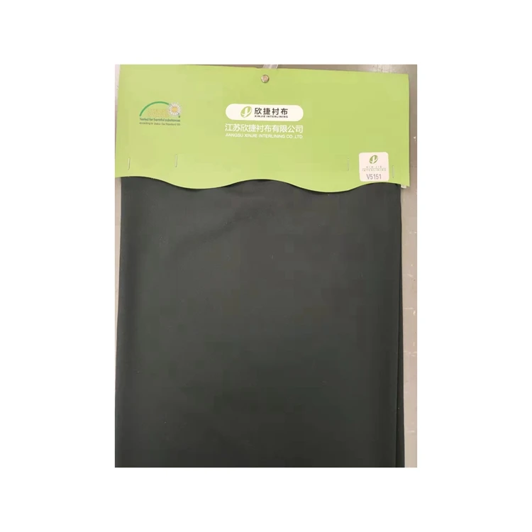 Sell Well New Type Coloured Tricot Hard Interlining Cotton Double Side