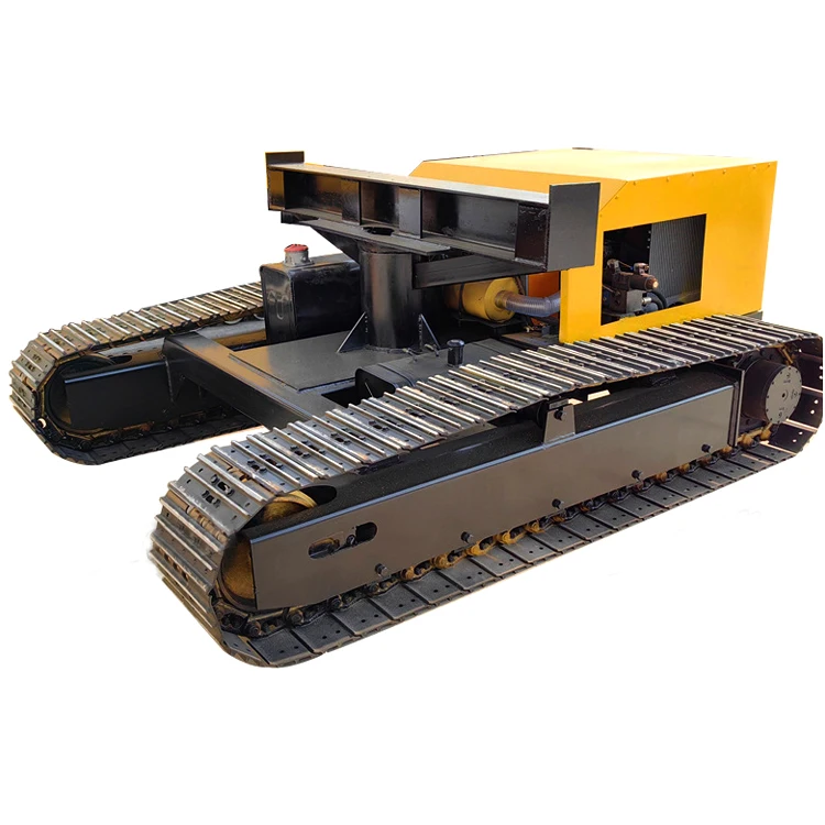 New low price Customization Remote control rubber track undercarriage mobile robot chassis Construction machinery parts