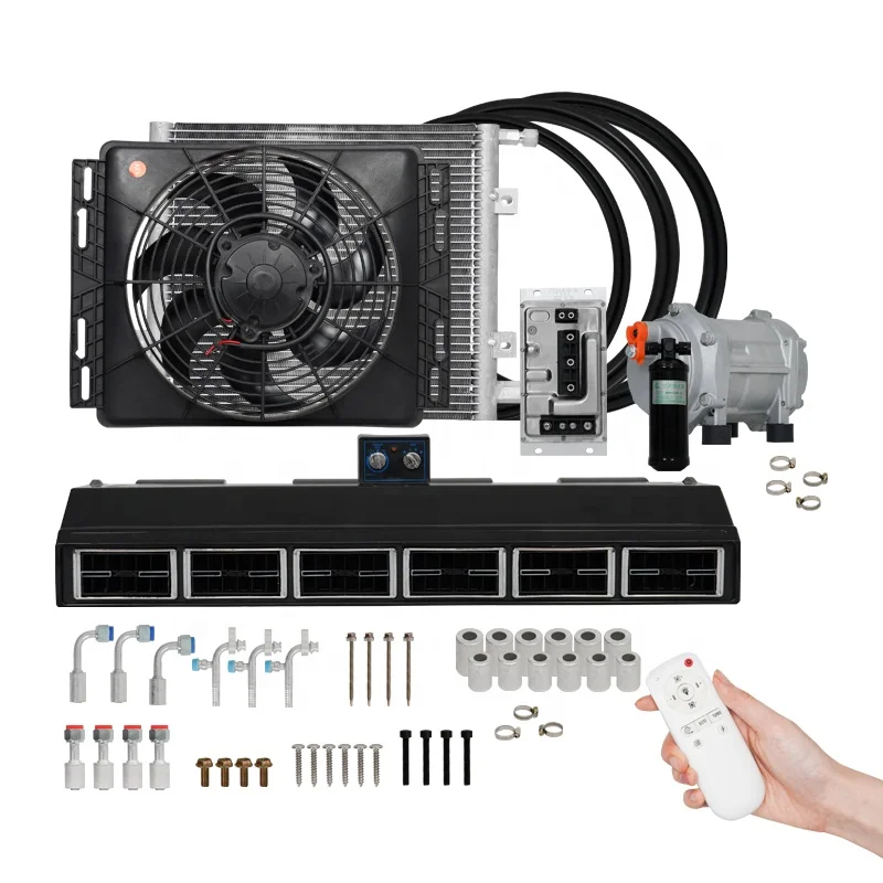 12V 24V Electrical Car Air Conditioning System Parking Cooler for Truck RV Car Air Conditioner