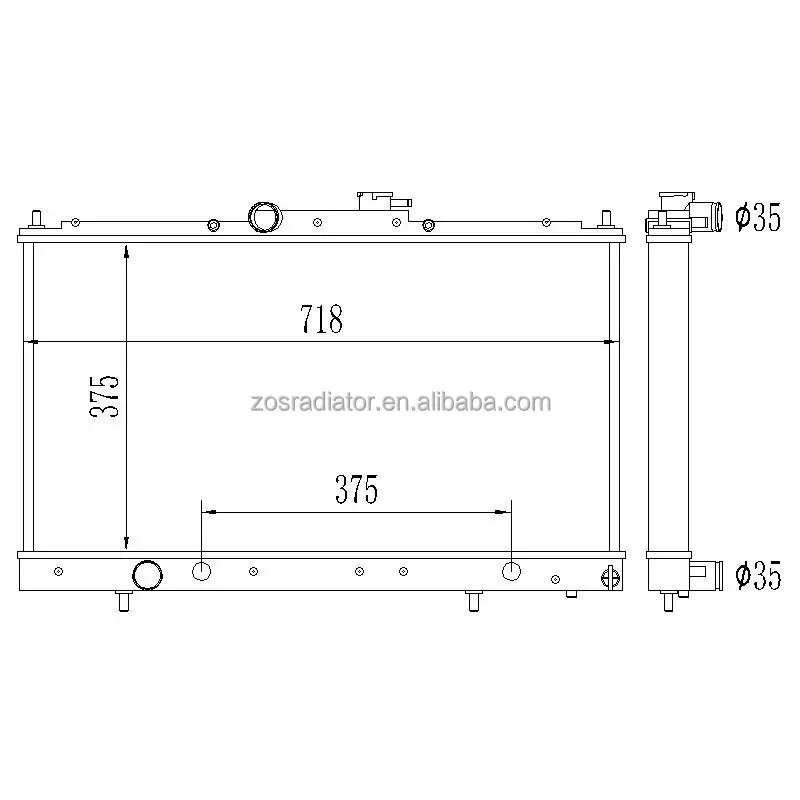 Alloy  Radiator For Mitsubishi Galant EC5A 6A13 4G93 VR4 1998