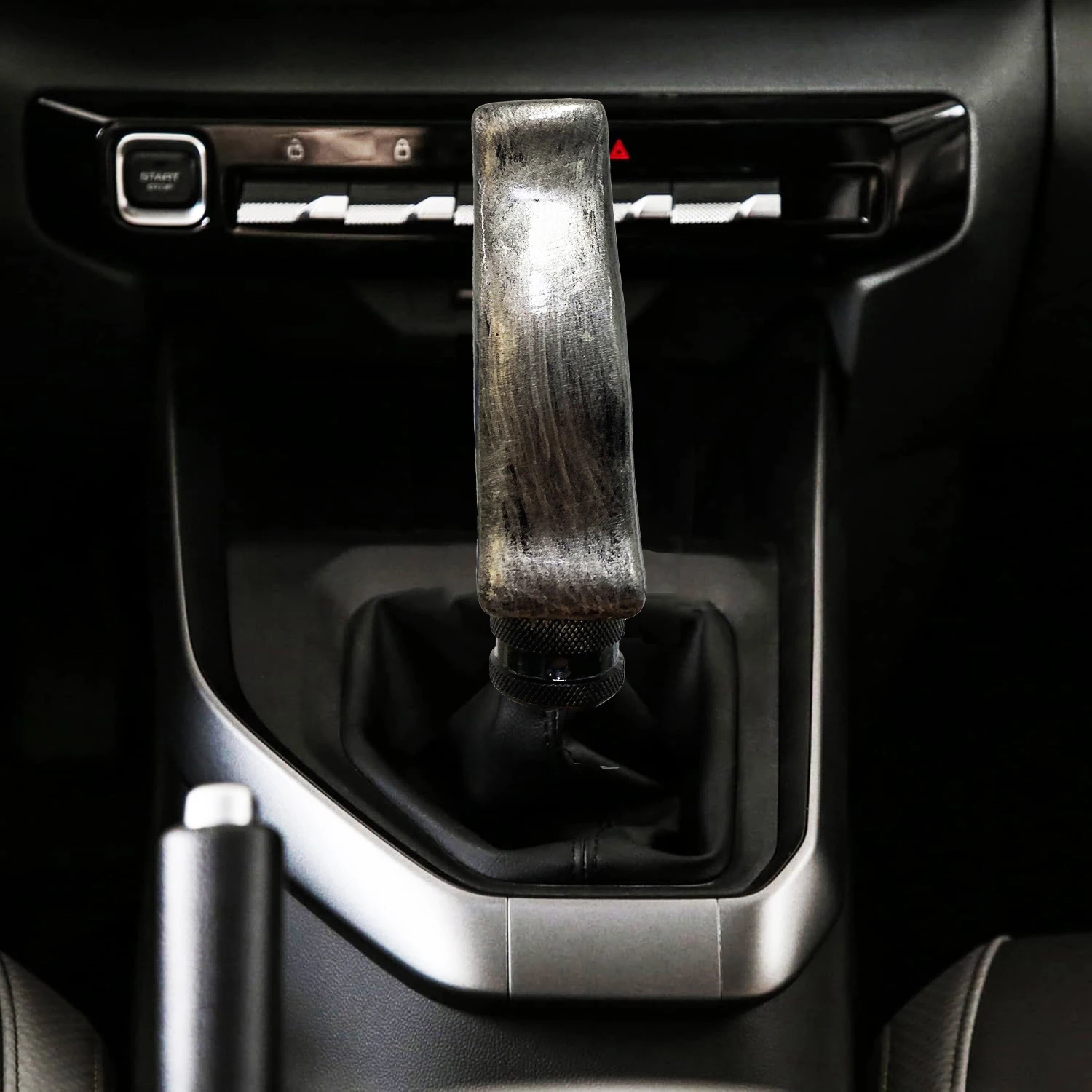 Car Manual Transmission Knife Grip Handle Shift Knob Easy Grip Wave Rod Most Cars Interior Accessories 4 Adapters Manual
