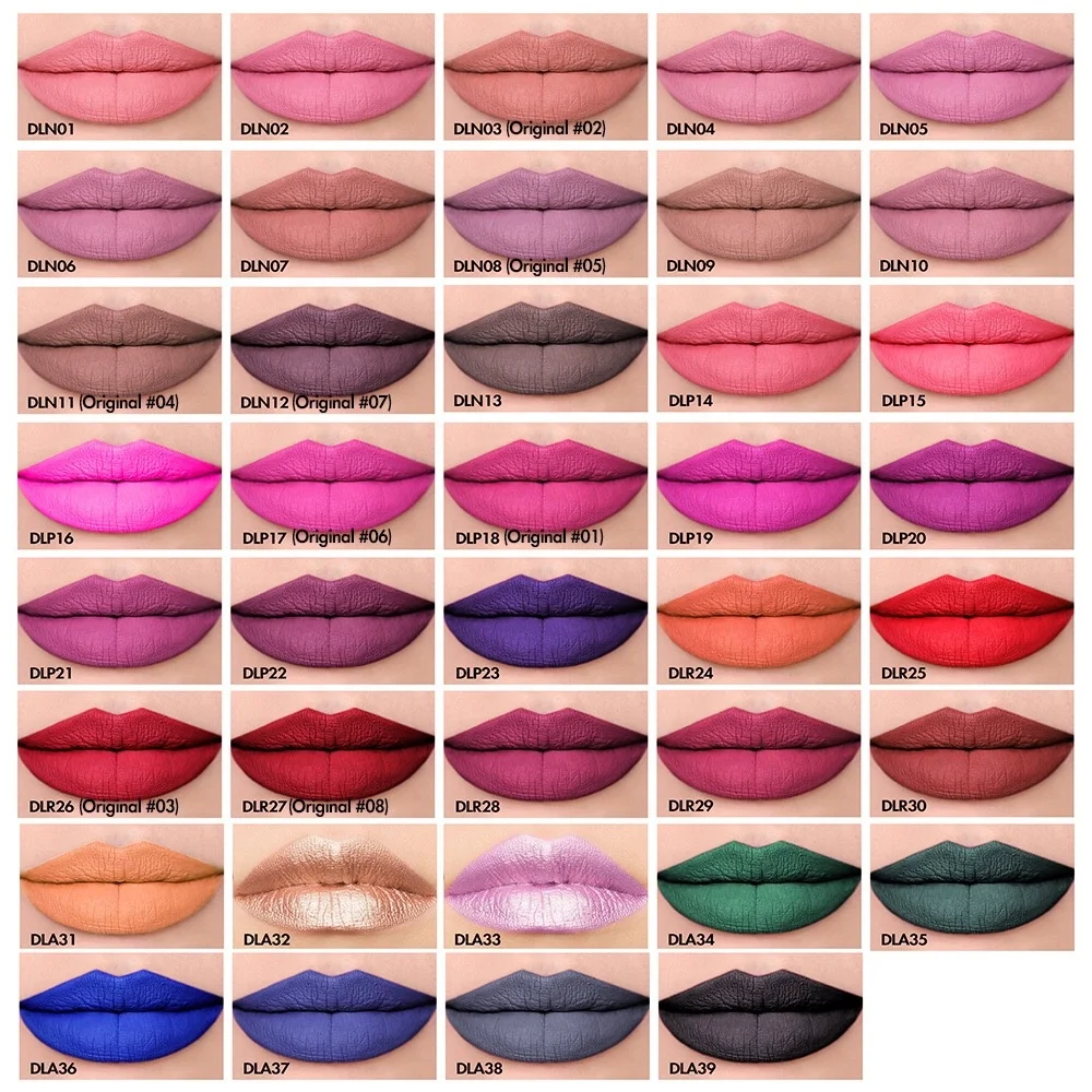 OEM no logo long lasting waterproof private label liquid wholesale matte lipstick
