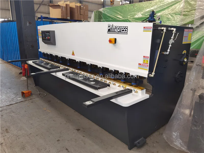 Primapress High Safety Level QC12Y-6X2500MM cutting machines Swing Beam CNC shearing machine