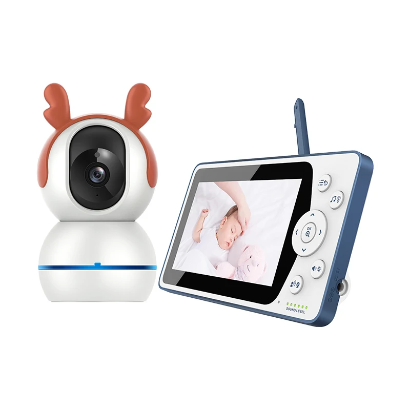 Portable 5 Inch Audio Video Night Vision WiFi Nanit Baby Monitor with Optional Two