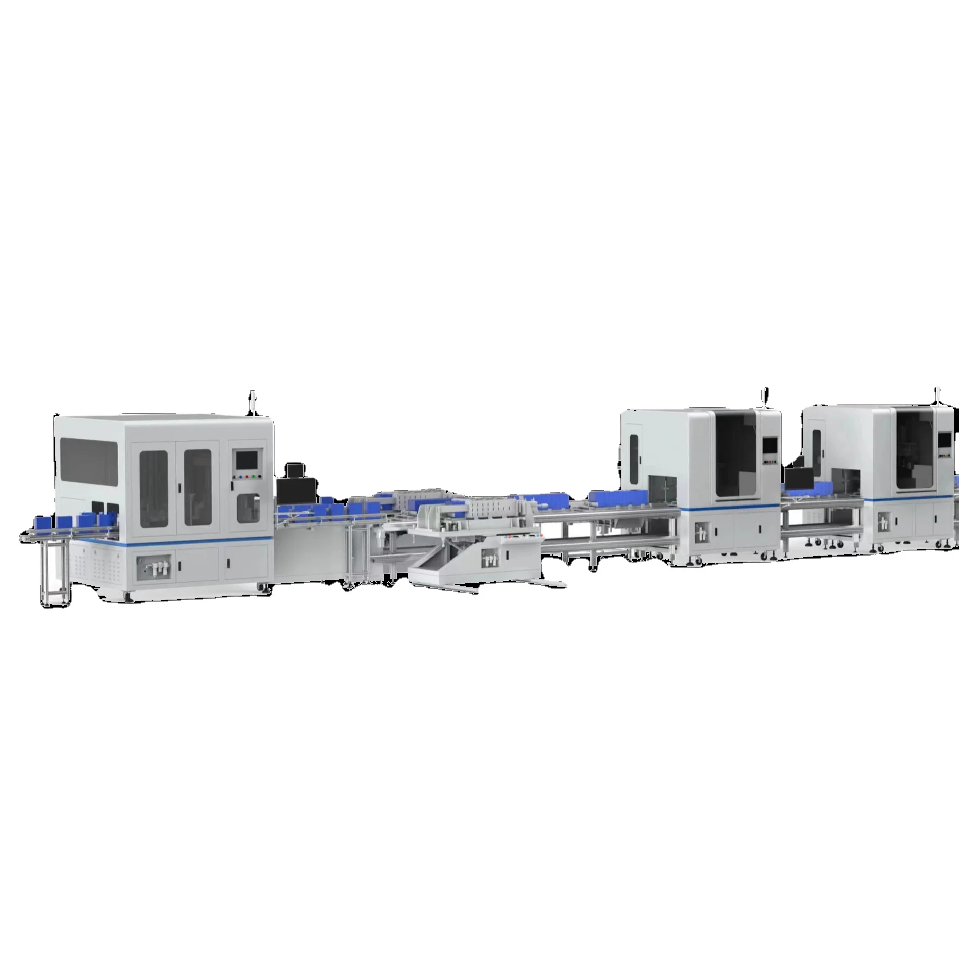 Automatic Lithium Battery Laser Welding Machine For Battery Pack Production Line Square Battery Assembly Line