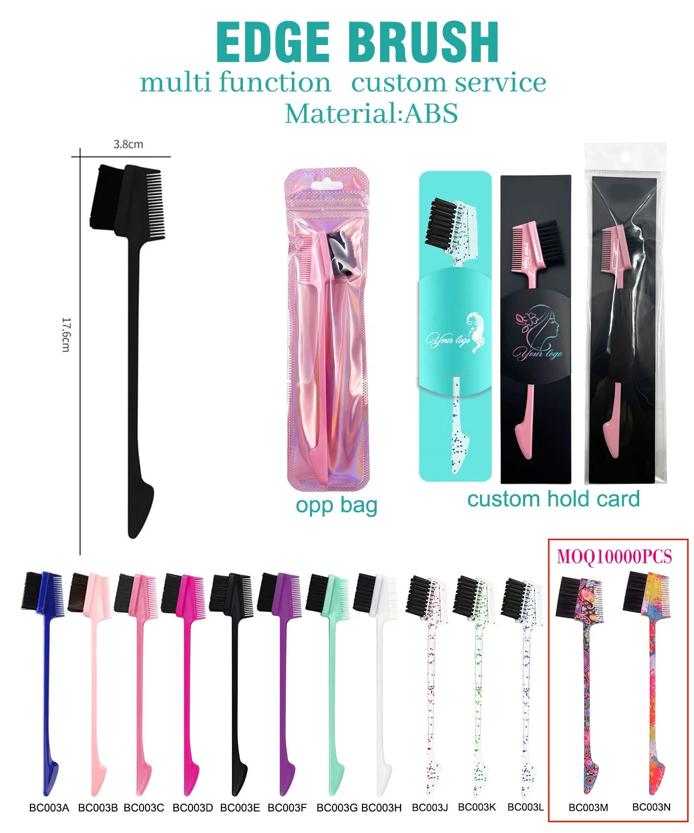 New Arrival 20g 30g 60g 100g Control Frizzy Hair Edge Tamer Styling Wax Gel Strong Hold Baby Hair Edge Control