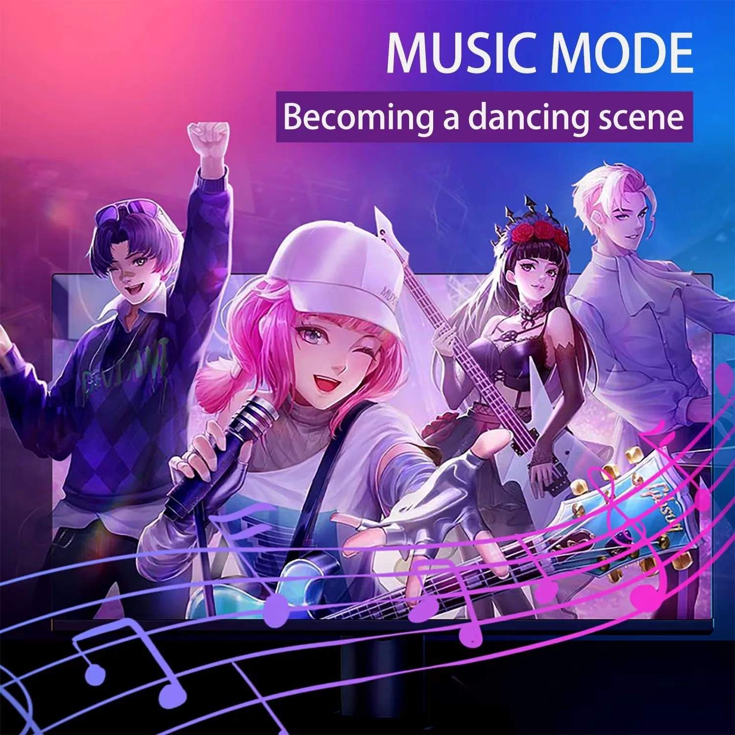 Smart Games Ambient LED Strip Lights Computer Sync Light Strip Monitor RGB Screen LED Backlight For Gaming Room Atmosphere Decor