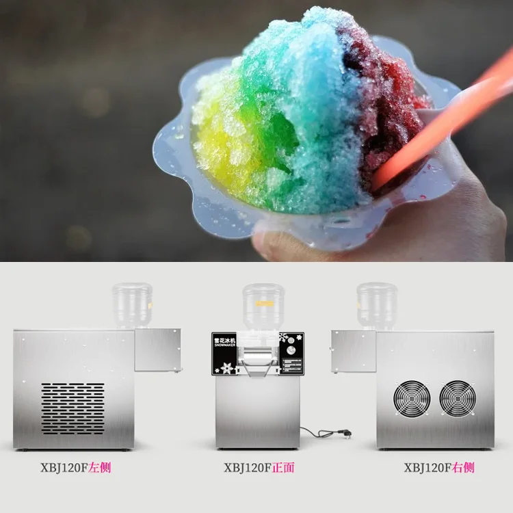 Commercial Milk Snow Flakes Ice Cream Shaver Maker Machine Snowflake Ice Shaved Making Machine Korean Kakigori Bingsu Machine