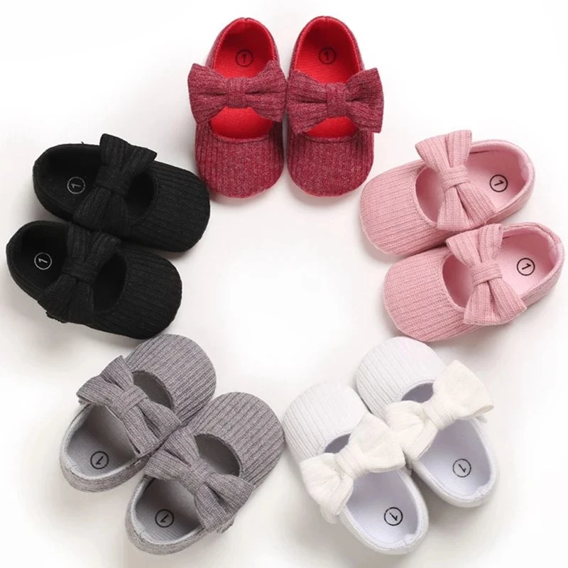 Z-834 Baby Girl Shoes Soft Sole Cotton Princess Crib