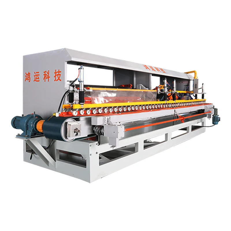 Hongyi China new multi heads ceramic tile polishing line machine marble slab stone and granite automatic polishing machine