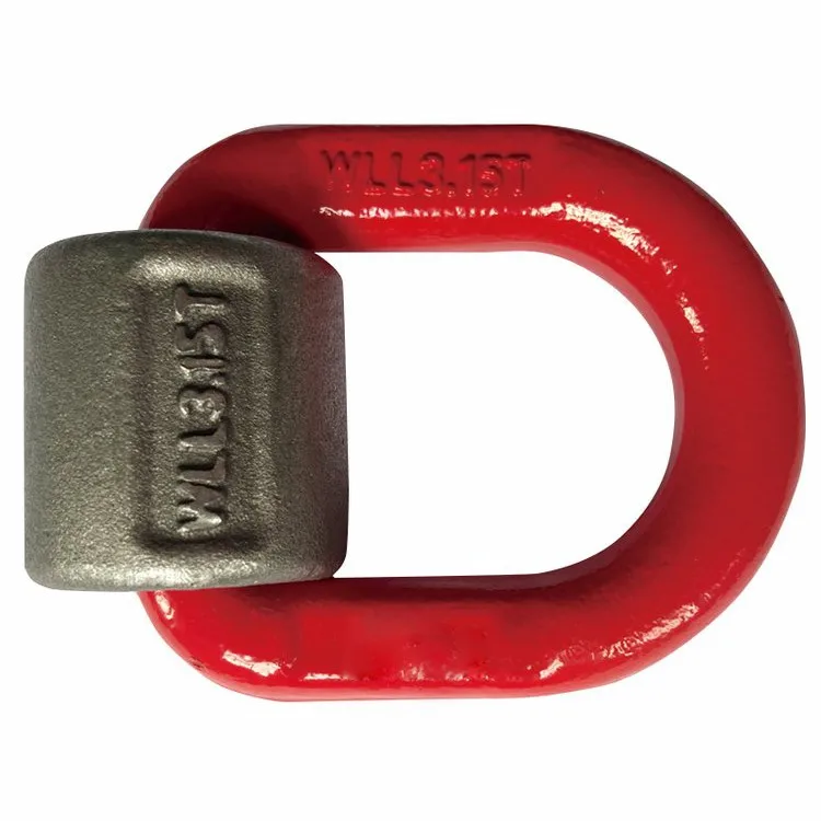 Industrial lifting D ring /Grade 80 Spring Loaded Lashing Ring