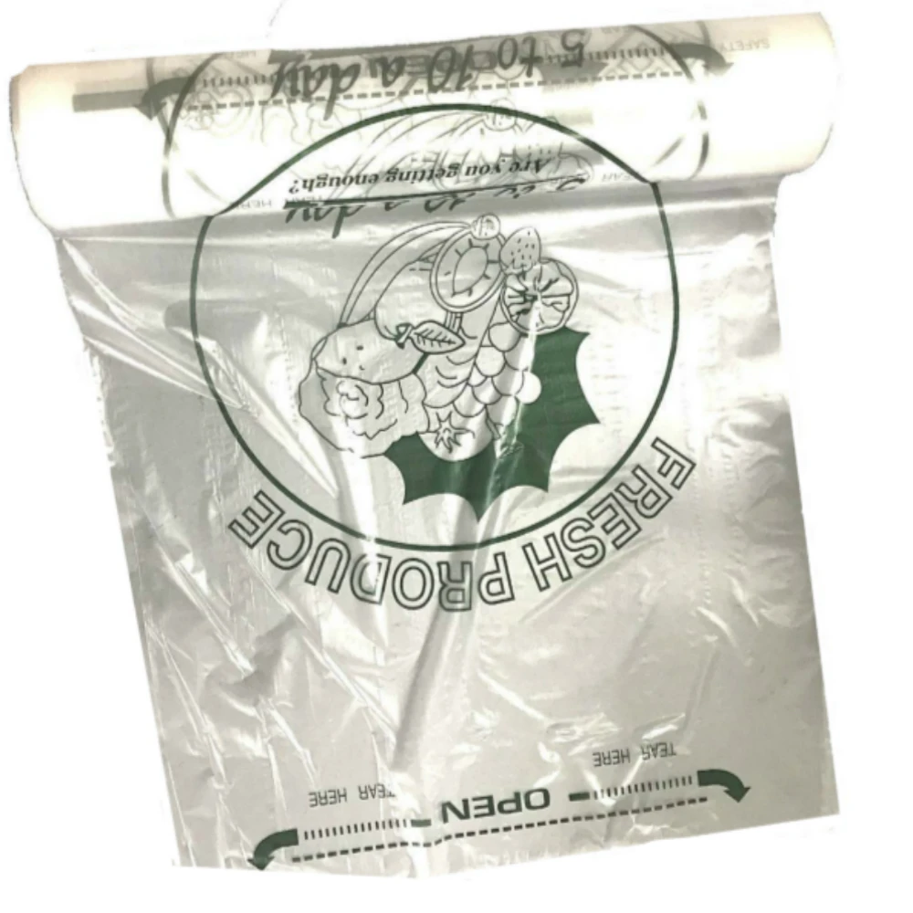 Wholesale disposable china plastic roll bag clear