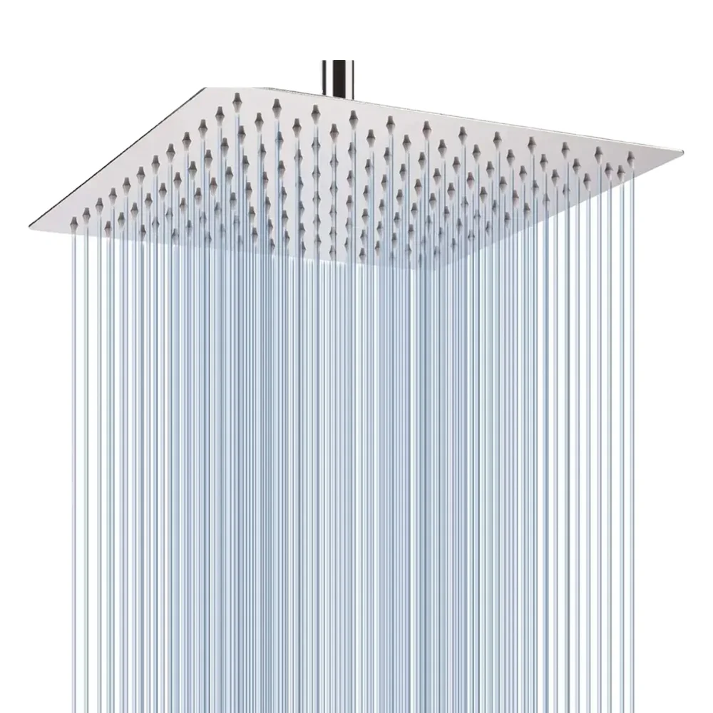 Rain Shower Head 12 Inches Large Rainfall Shower Head Made of 304 Stainless Steel