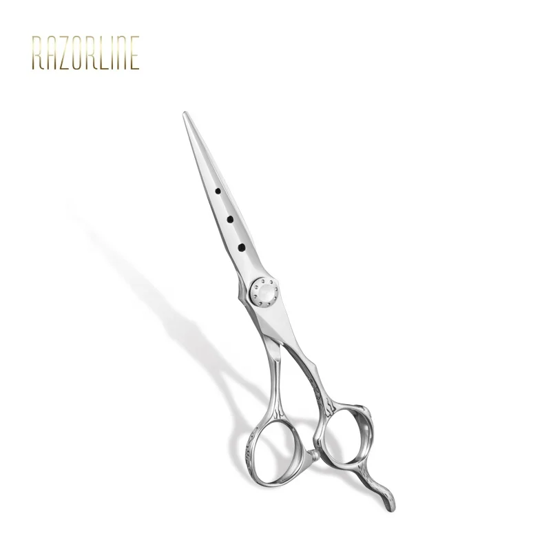Unique Handle Design Cutting and Thinner Blade Super 440C Professional Hair Cutting Scissors Set