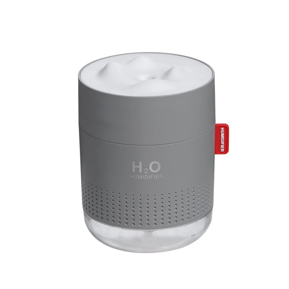 
Портативный ультразвуковой увлажнитель воздуха 500 мл Snow Mountain H2O USB-увлажнитель диффузор с романтичной ночной лампой 