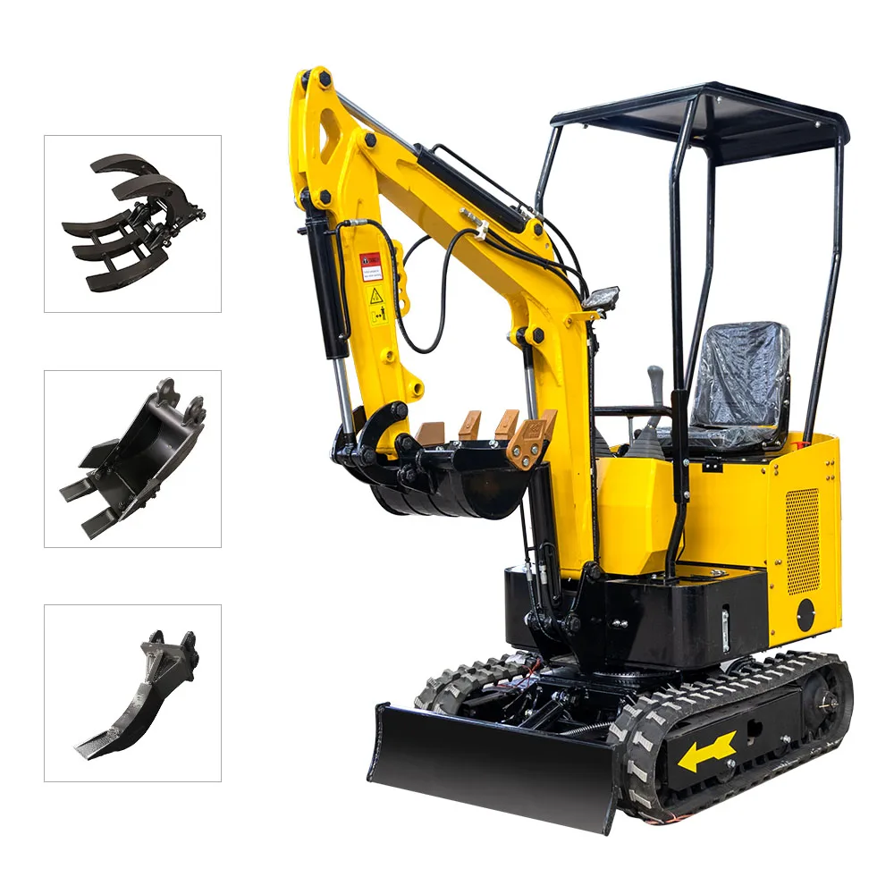 New ModelJapanese diesel engine mini excavator hydraulic crawler digger 1.2 ton on sale