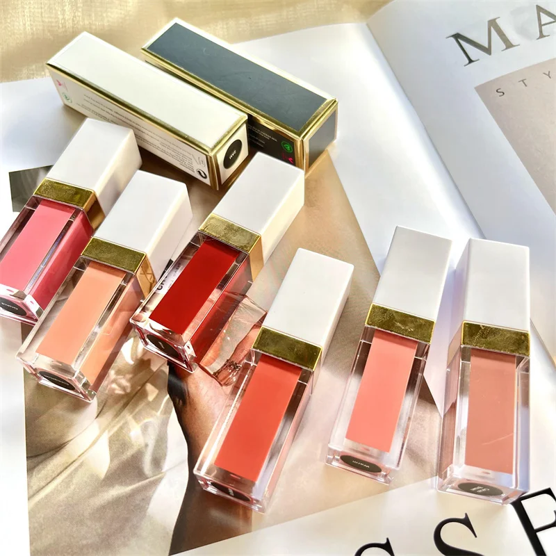 2021Christmas make-up matte lipstick set lipgloss long lasting private label make your own lipstick