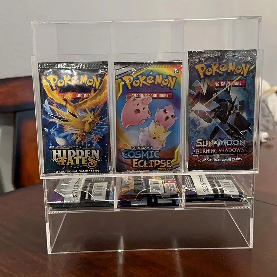 3 Slot Booster Pack Dispenser Compatible with TCGs Entire Booster Box With Ease