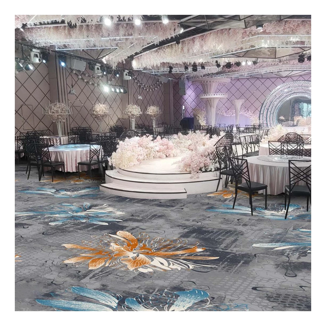 Luxury hand tufted large size wool carpet for villa/hotel China carpet Luxury Commercial Carpet