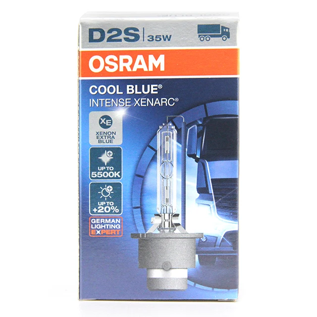 Osram HID D2S 12V35W 66240CBI coool blue intense automotive 5500K xenon headlight bulbs
