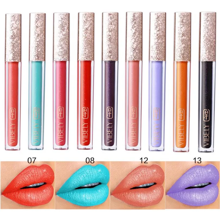 wholesale 15 colors long lasting lipgloss tube lipstick with brush