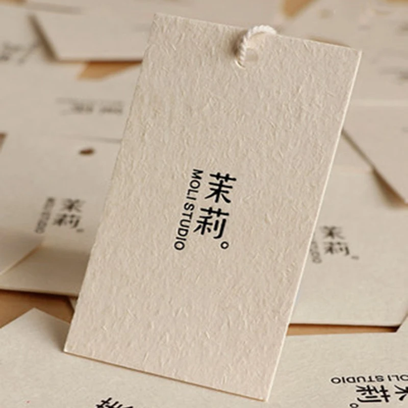 new Low price Custom Paper Size Tags Product Hand Label Hangtags for Clothing Own Logo Clothing Tag