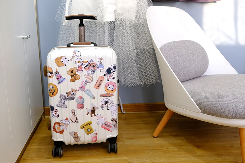 Nekoni Waterproof Sticker Flakes Laptop Decorative Decals Self Adhesive Decals for Stickers Pack Animal Luggage Decals