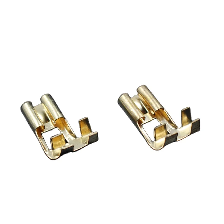6.3mm Male Brass Terminal for 1.0mm to 2.5mm Cable