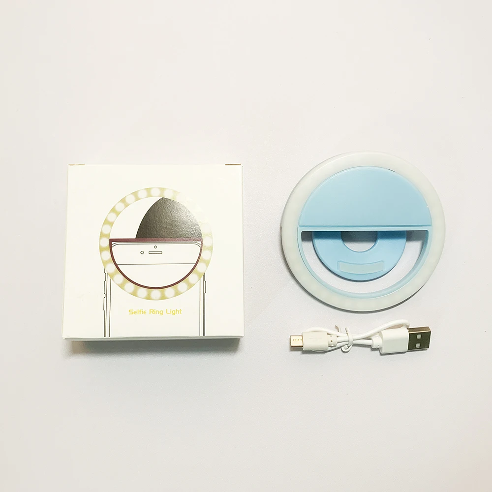 New Portable Rechargeable Usb Clip Camera Video Mobile Phone Ring Light Selfie