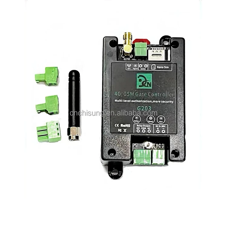 GSM Relay Switch G203 2G Version Free Call Access Control By Phone SMS Alert Support App Control