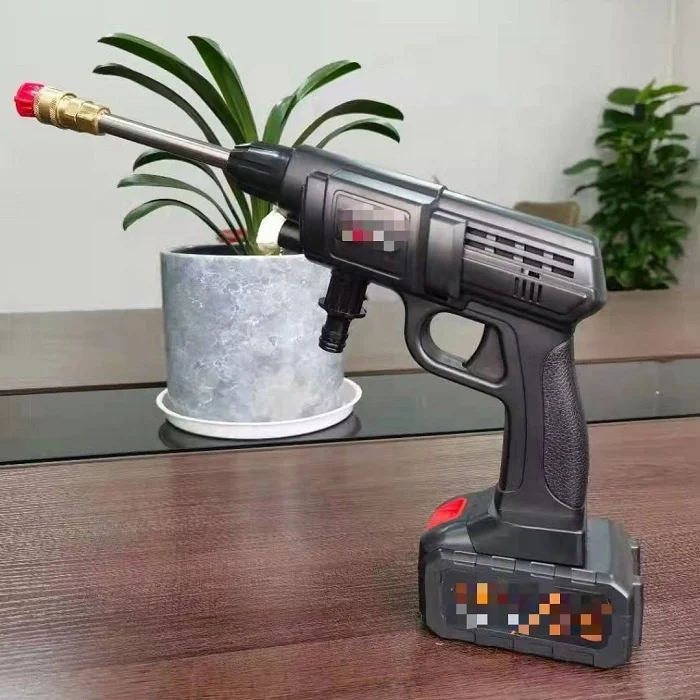 Cordless Portable High Pressure Electric Car Washer Gun With 24V Rechargeable Battery Power Car Wash Foam Gun