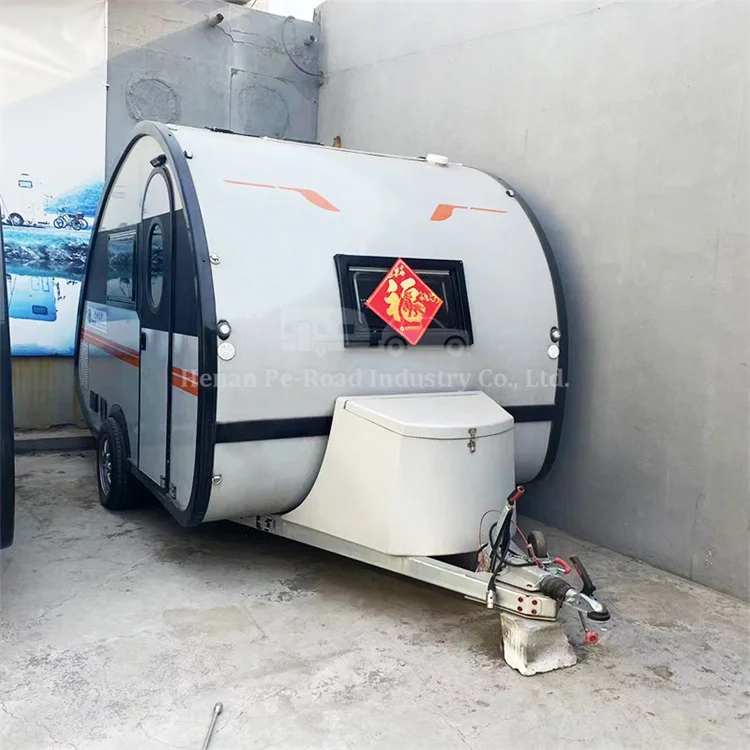 Luxury Aluminum High Quality Mini Motorhome Small Size Camper Travel Teardrop Trailer Caravan